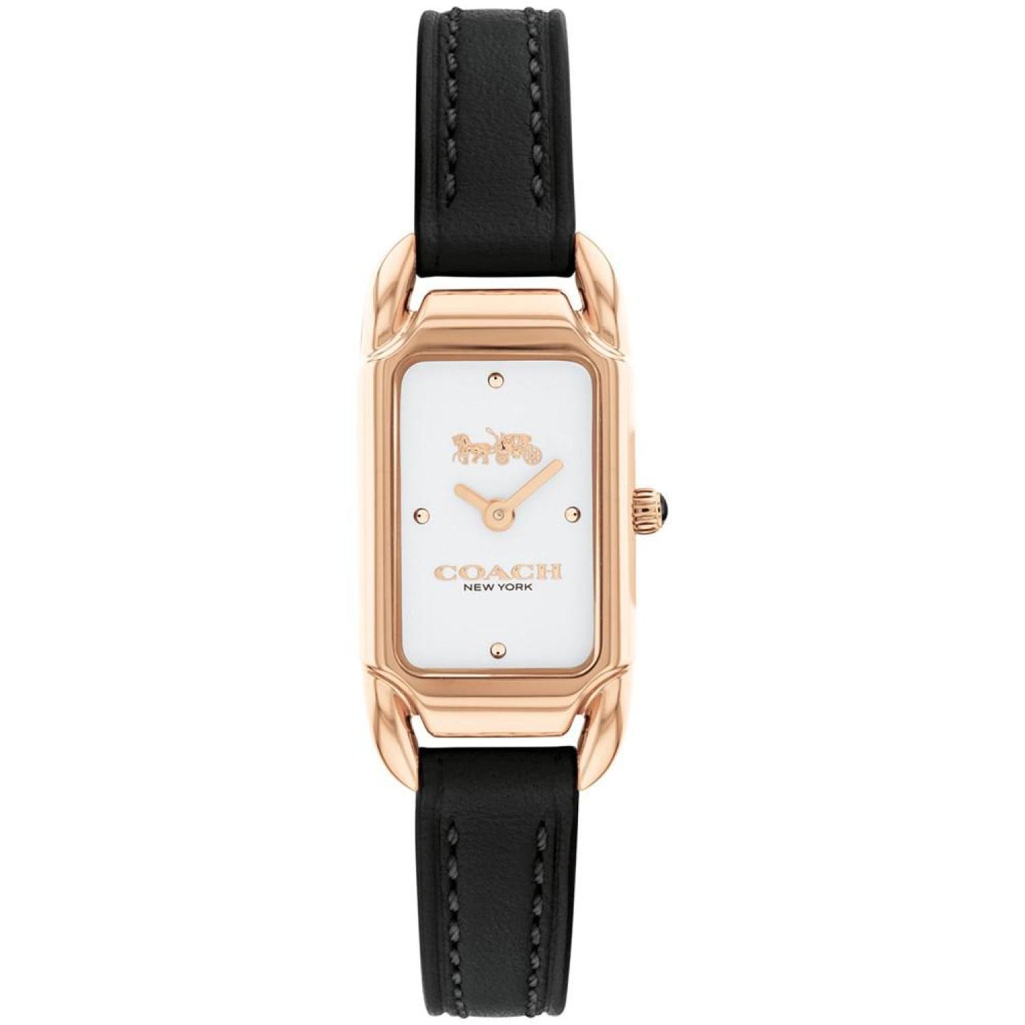 Women's Cadie Black Leather Strap Watch 17.5mmX28.5mm