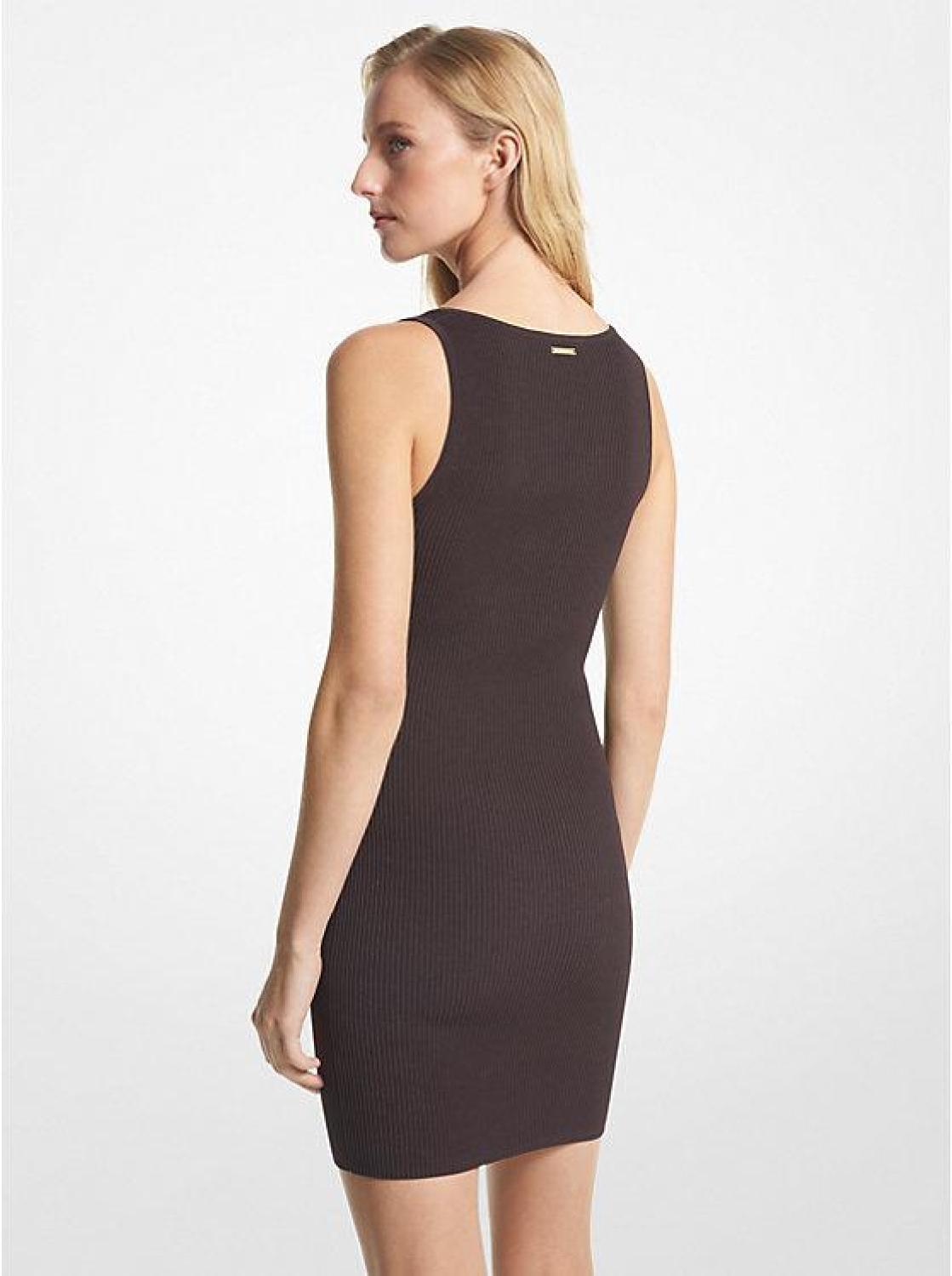 Ribbed Stretch Knit Tank Dress