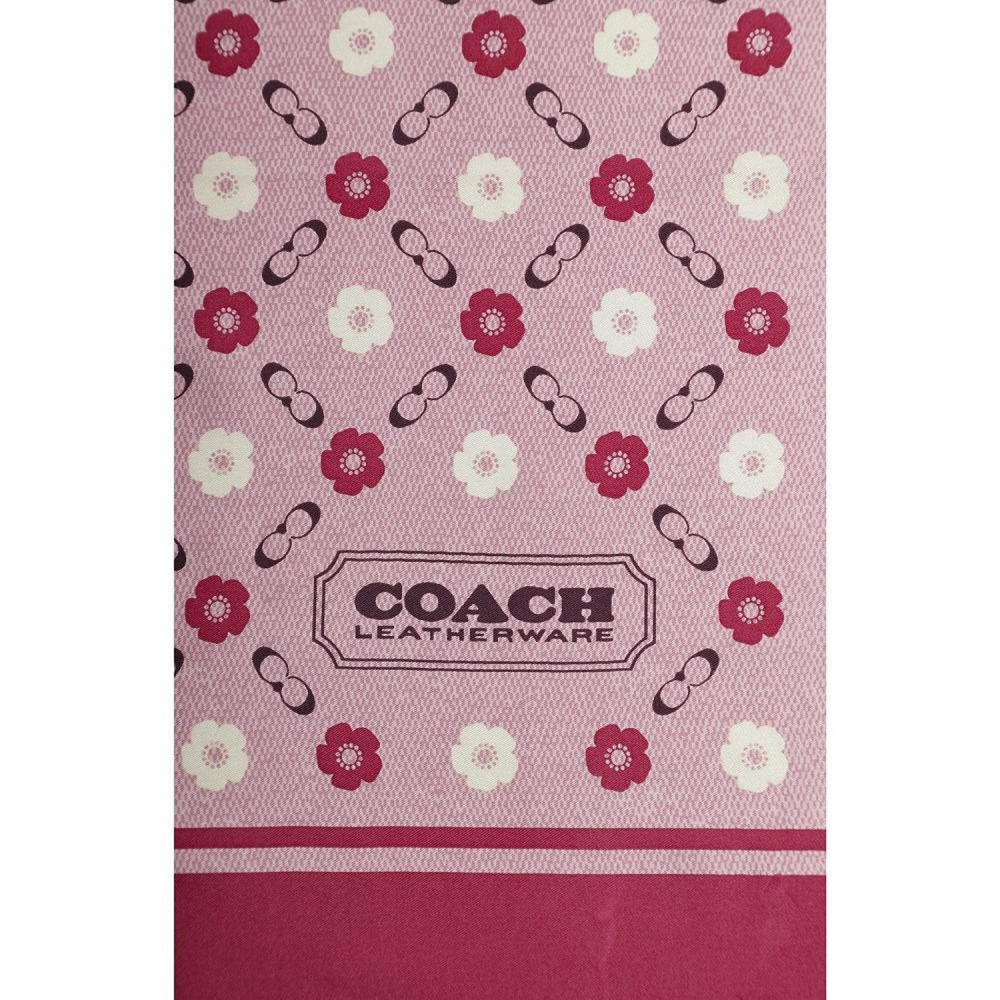 Women's Tea Rose Print Silk Square Scarf