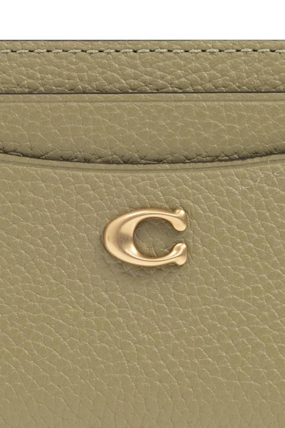 Coach Logo Plaque Card Case