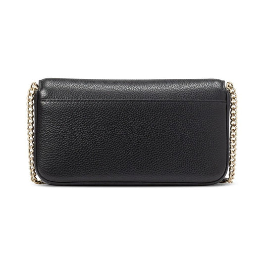 Ava Pebbled Leather Flap Chain Wallet