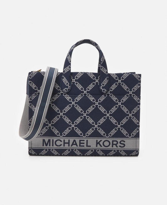 Michael Kors Women Gigi Large Grab Tote Bag Navy Multi One Size