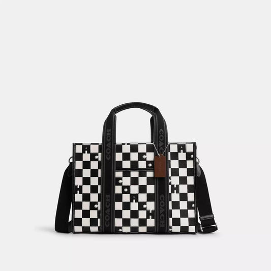 Coach Outlet Smith Tote With Checkerboard Print
