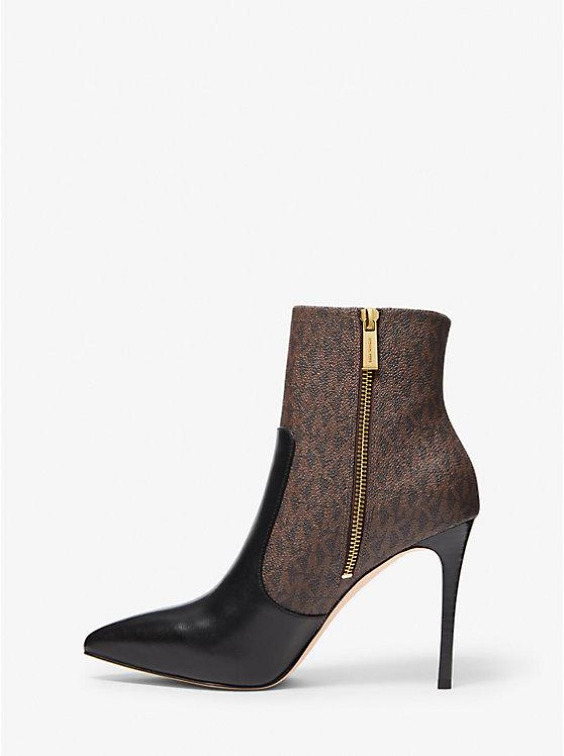 Rue Logo and Leather Boot