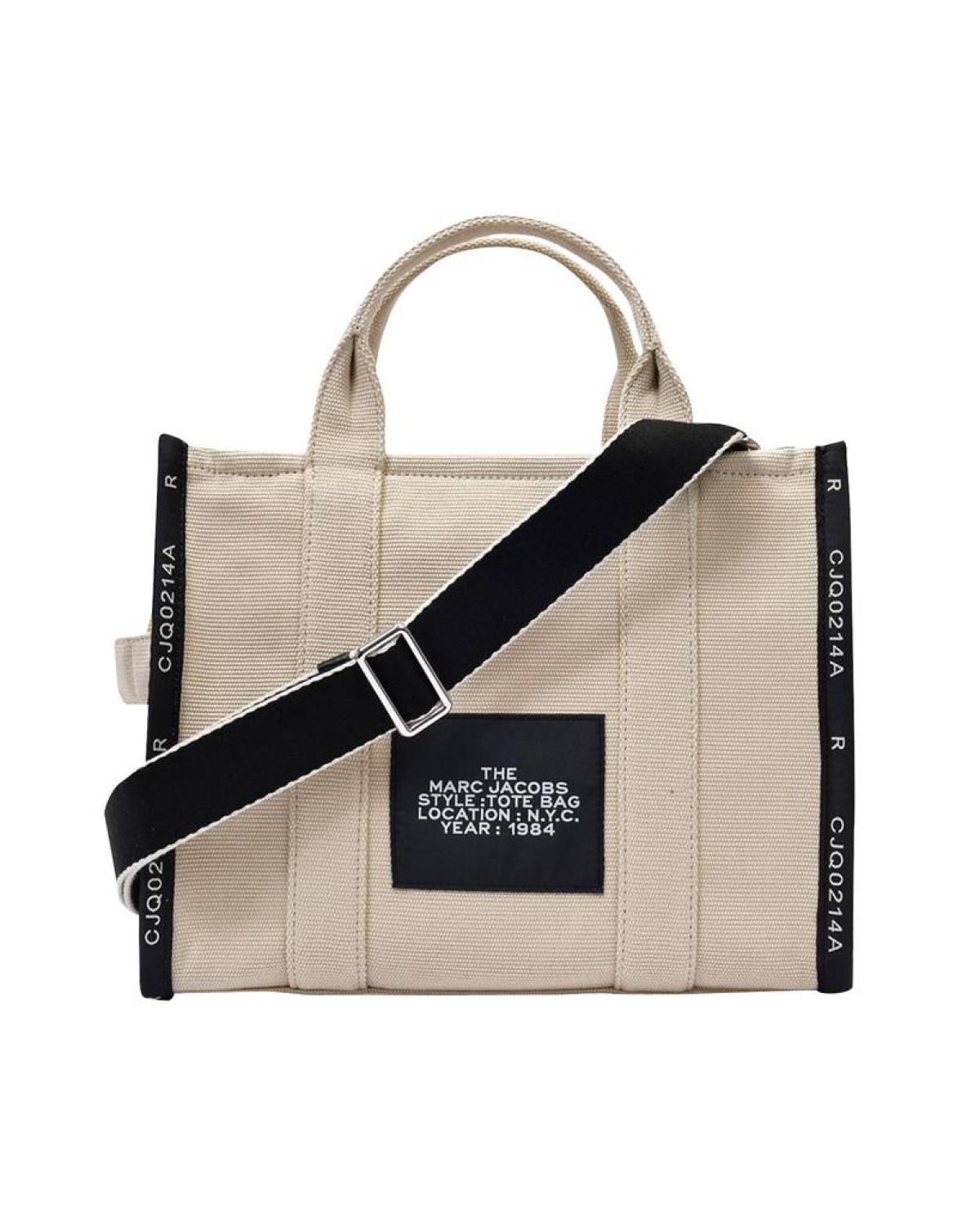 The Small Tote Bag Jacquard - Marc Jacobs - Warm Sand - Cotton