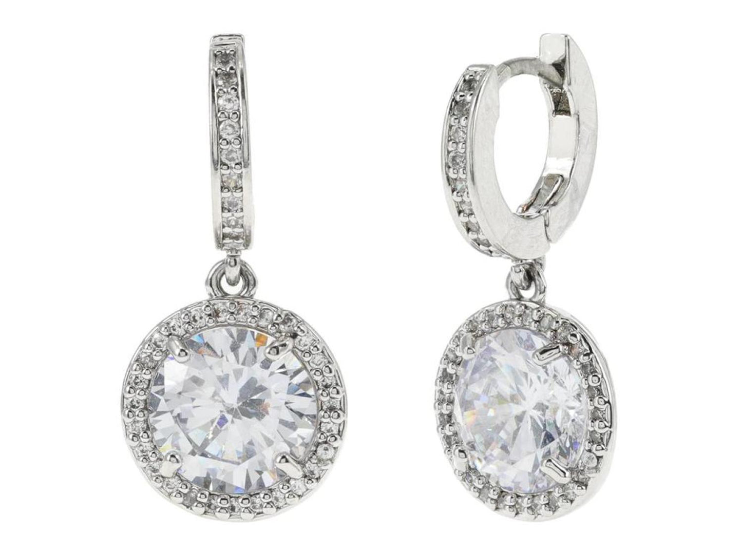 Something Sparkly Spade Huggies Earrings