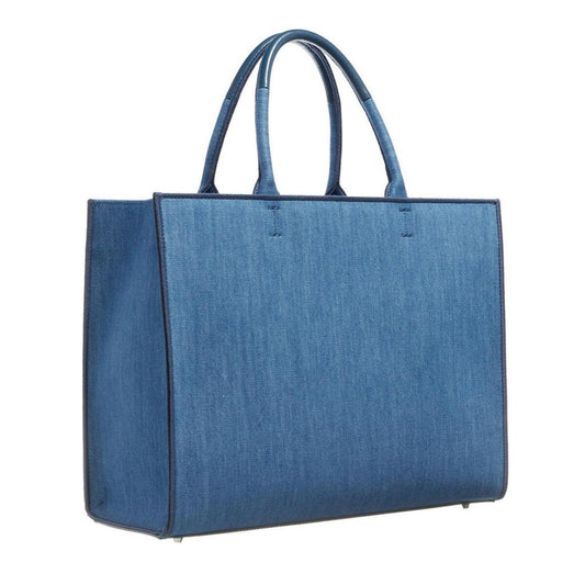 Furla Women's Opportunity Tote Blue Jay Marshmallow Small