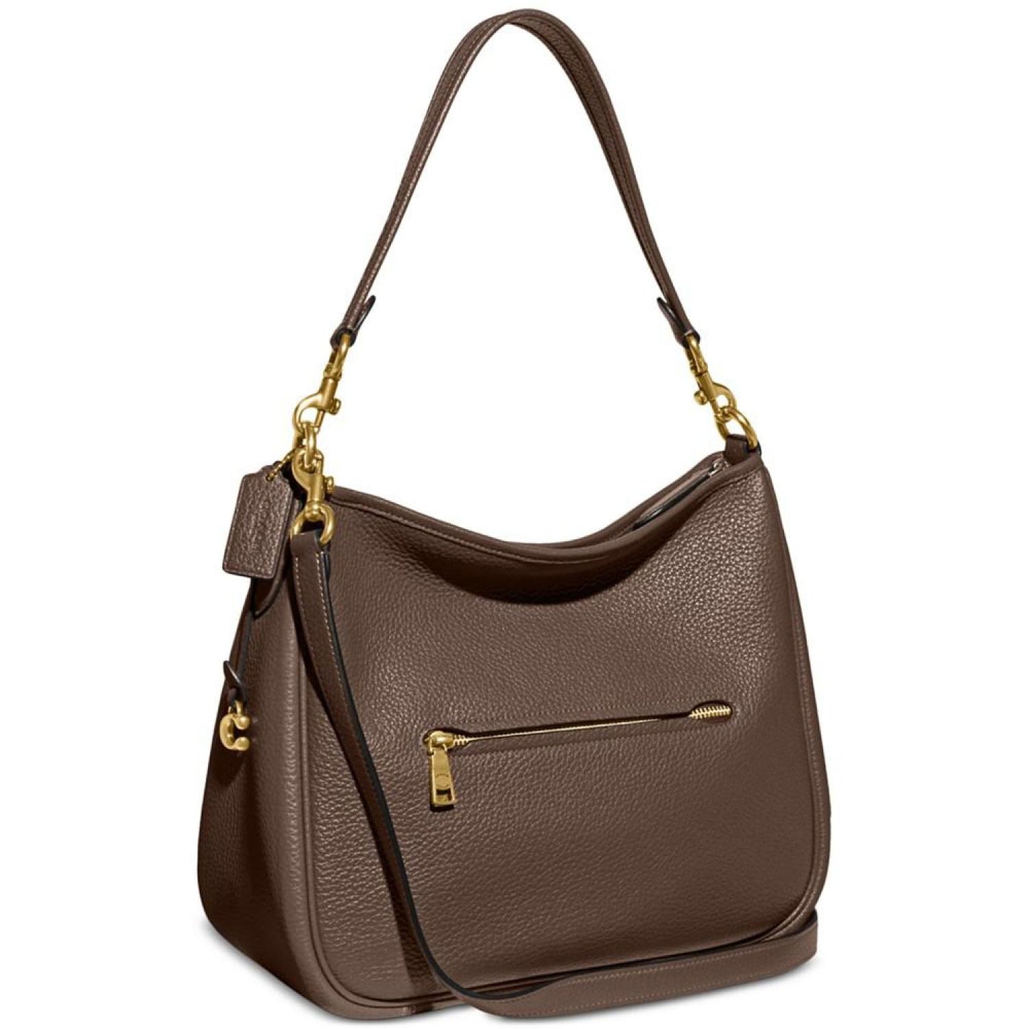 Soft Pebble Leather Cary Shoulder Bag with Convertible Straps