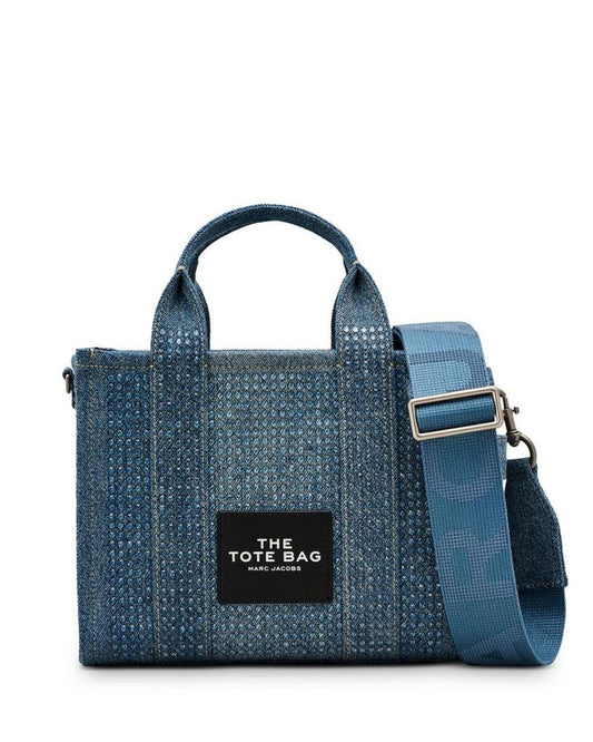 The Crystal Denim Small Tote Bag