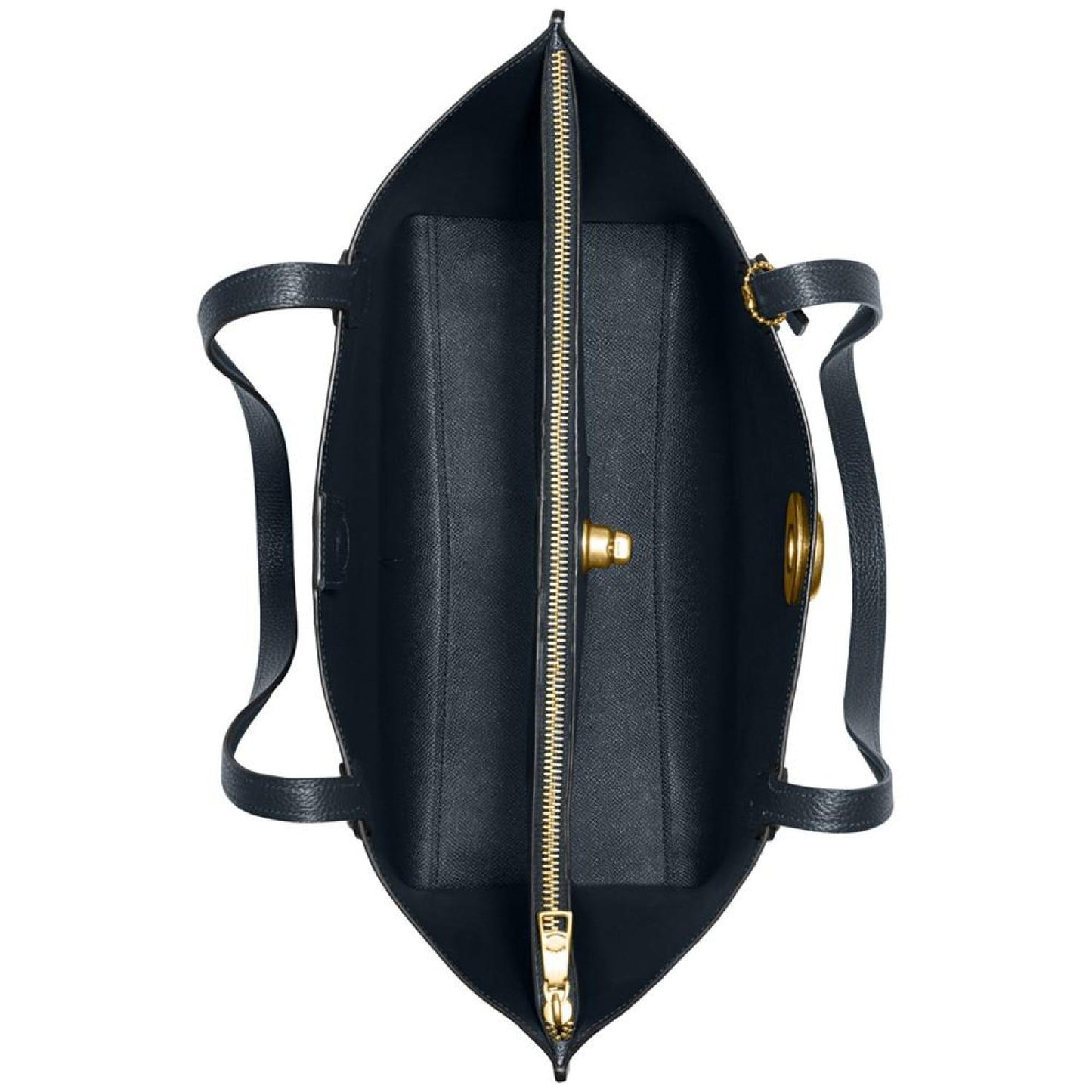 Polished Pebble Leather Willow Tote with Interior Zip Pocket