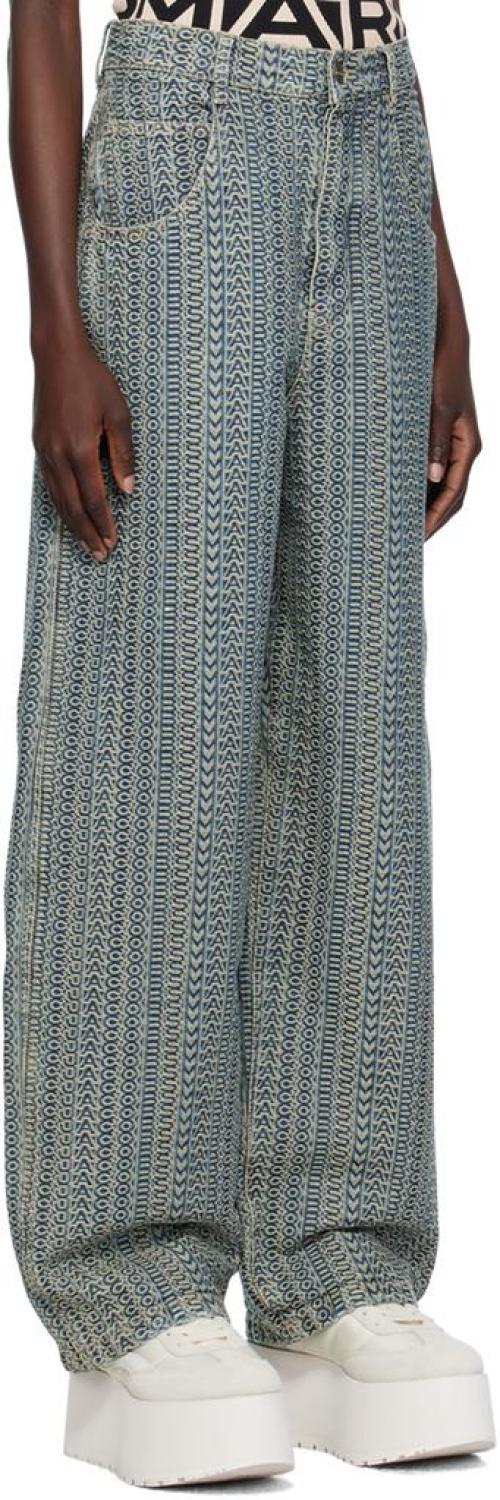 Blue 'The Washed Monogram' Jeans