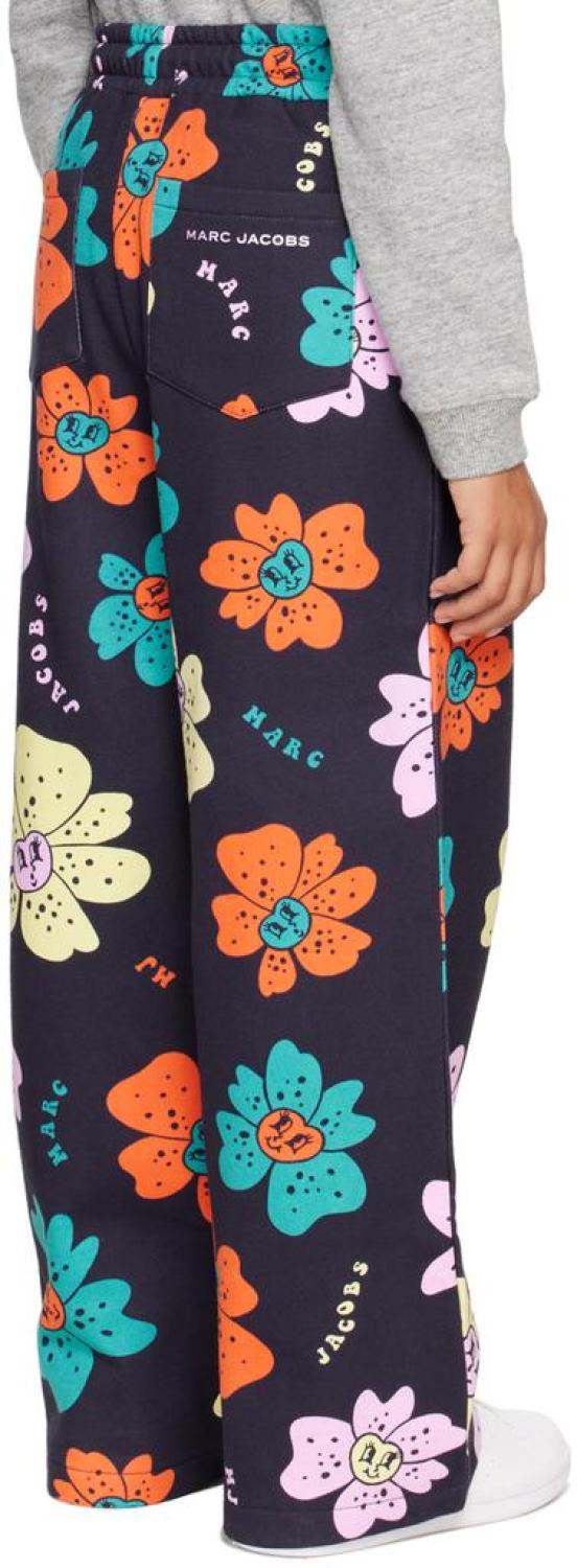 Kids Navy Floral Lounge Pants