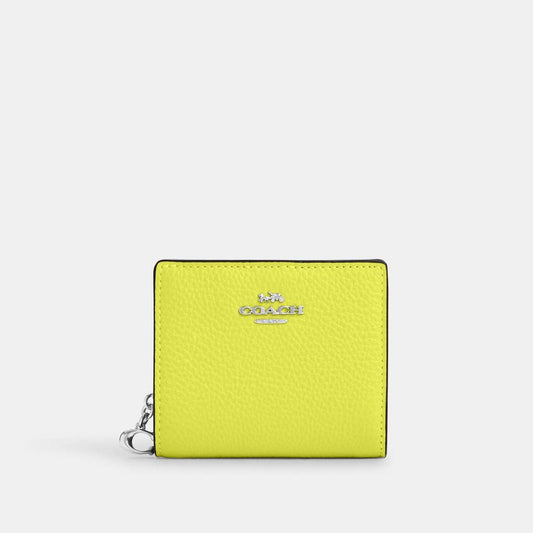 Coach Outlet Snap Wallet With Signature Canvas Interior