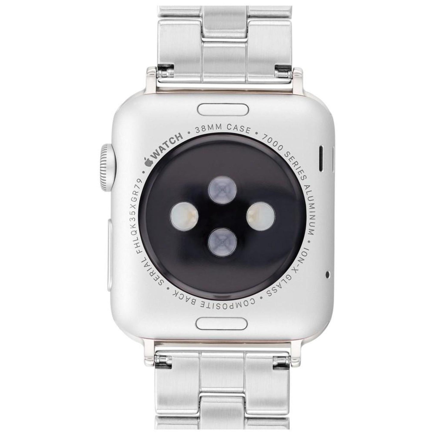 Stainless Steel Crystal Apple Bracelet, 38, 40, 41mm
