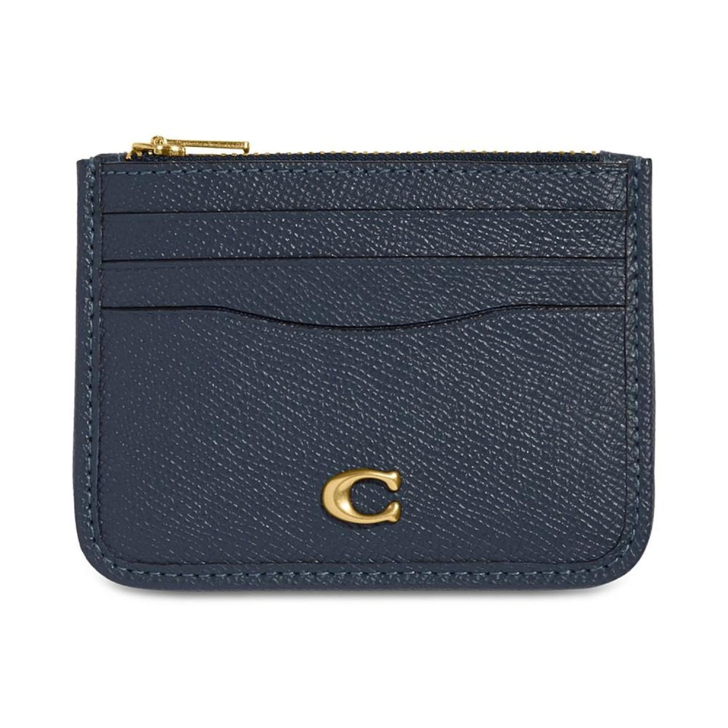 Crossgrain Leather Zippered Card Case