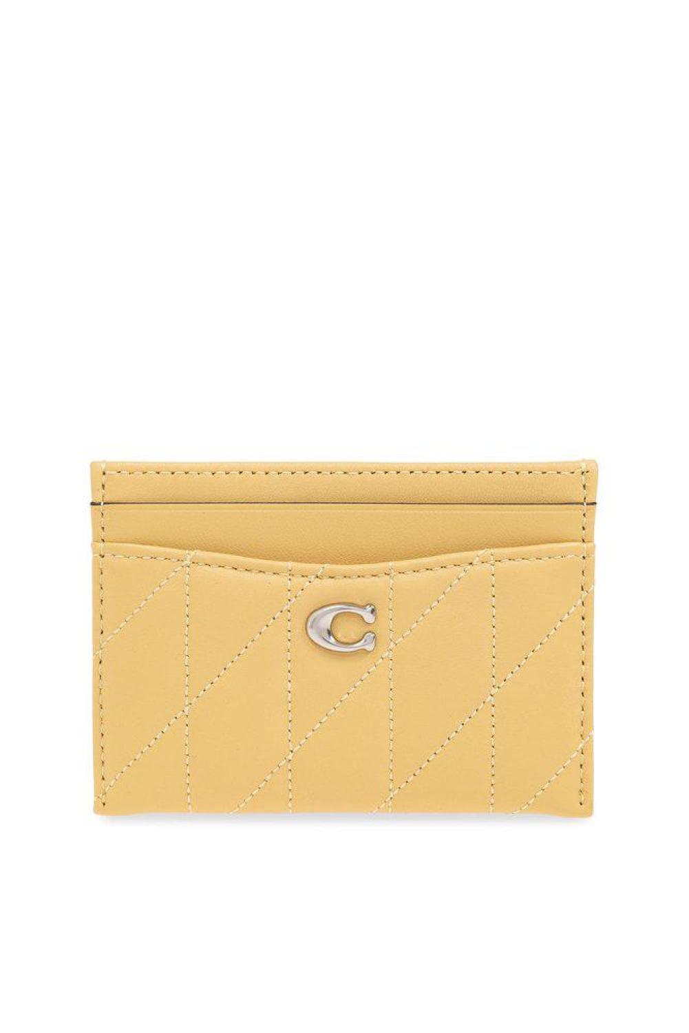 Coach Essential Logo Plaque Quilted Cardholder