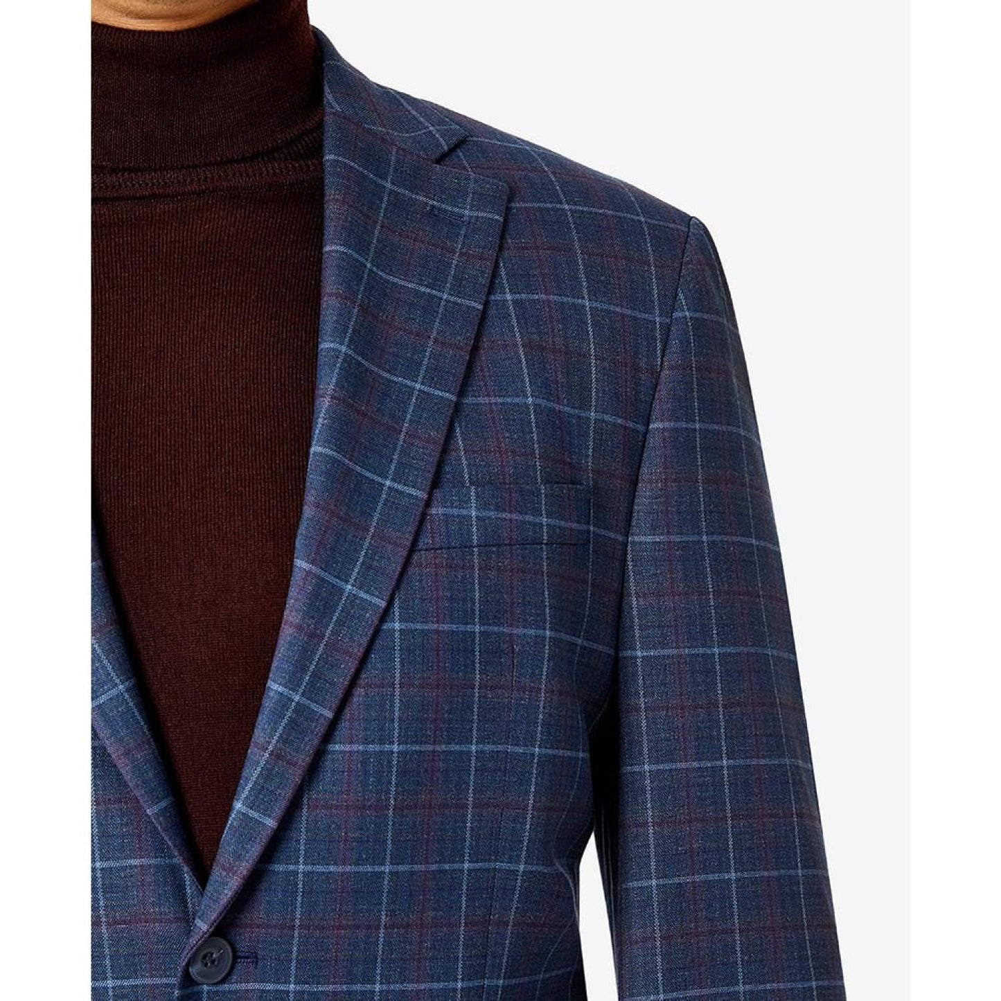 Men's Modern-Fit Pattern Check Sport Coats