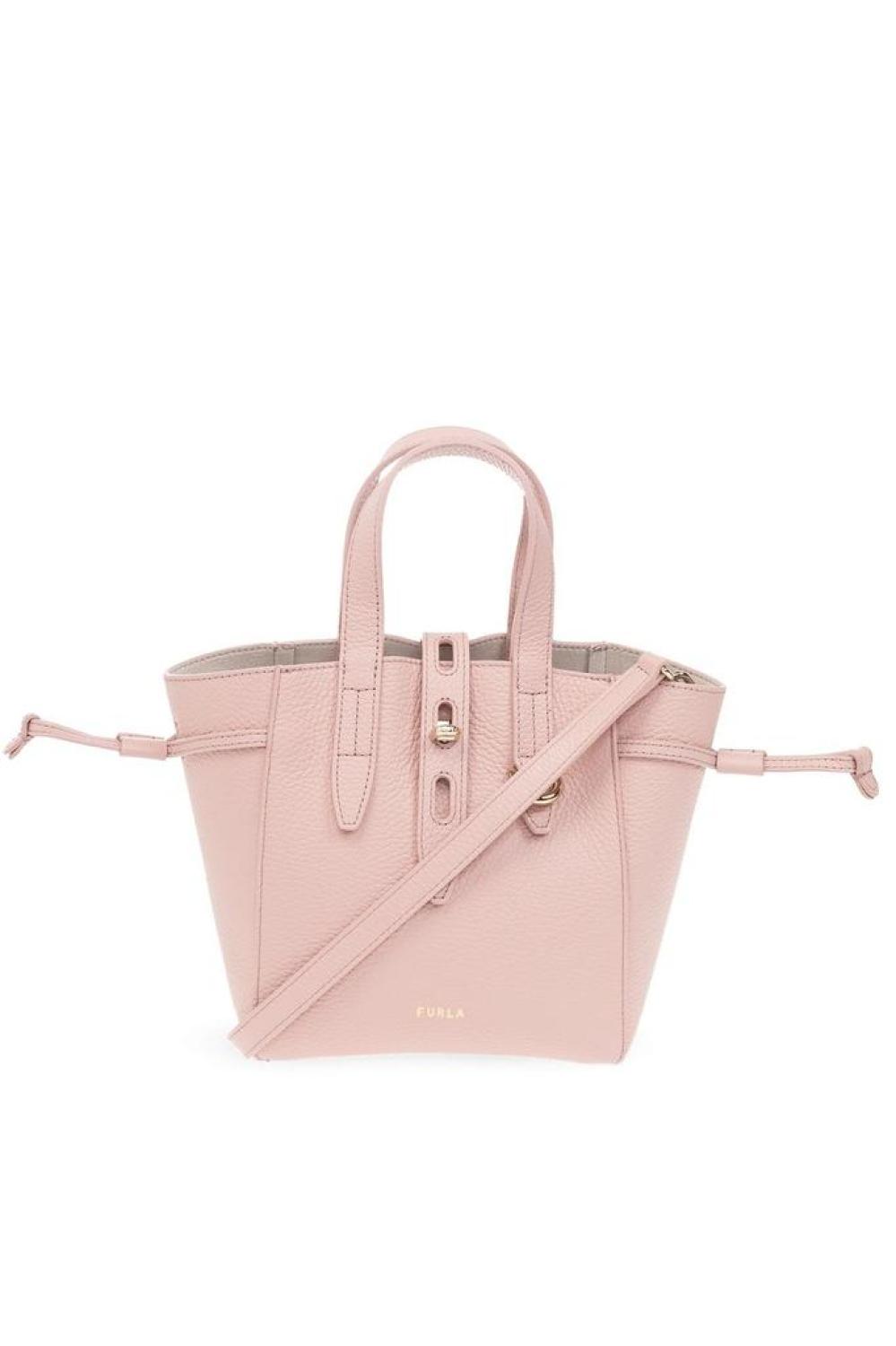 Furla Net Logo Printed Mini Tote Bag