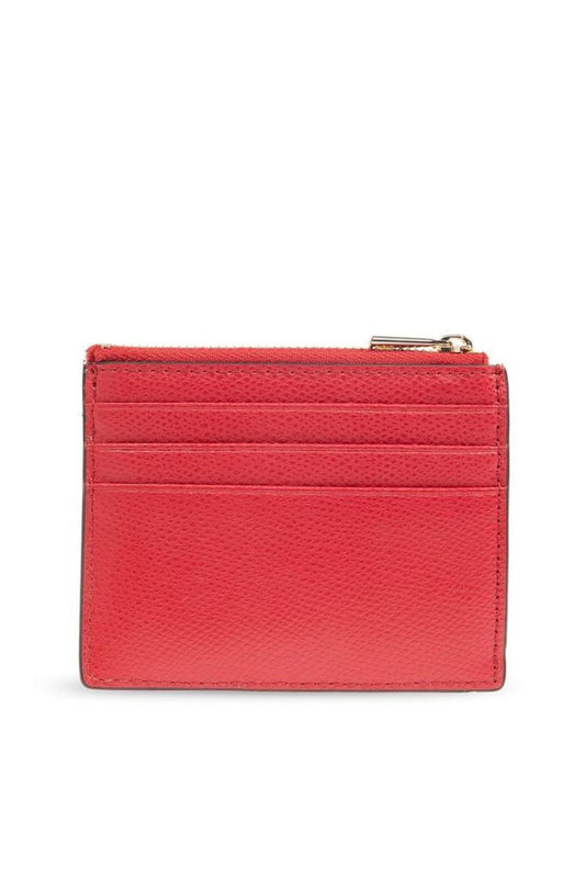 Furla Logo Plaque Zip-Up Card Holder