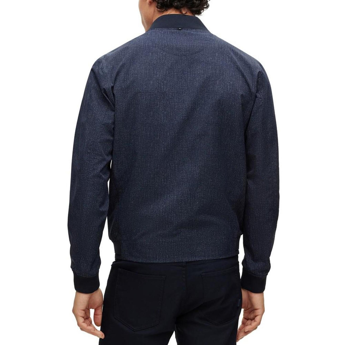Men's Slim-Fit Jacket in Performance-Stretch Water-Repellent Fabric
