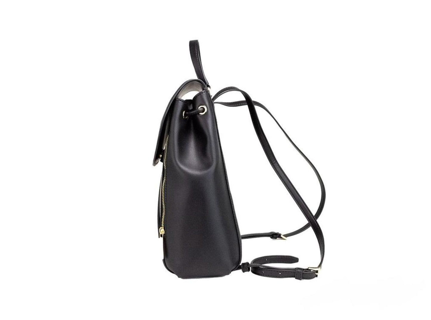 Michael Kors Phoebe Medium Smooth Leather Drawstring Flap Backpack Women's Bookbag