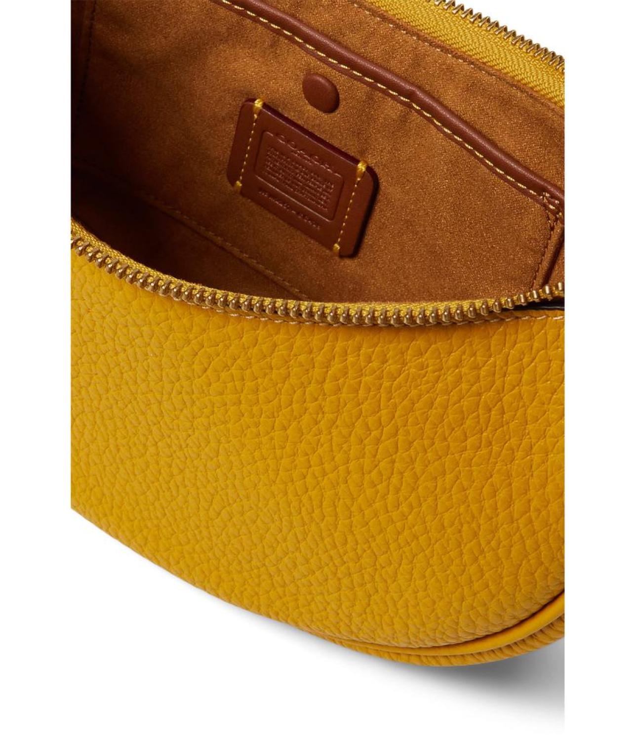 Soft Pebble Leather Luna Shoulder Bag