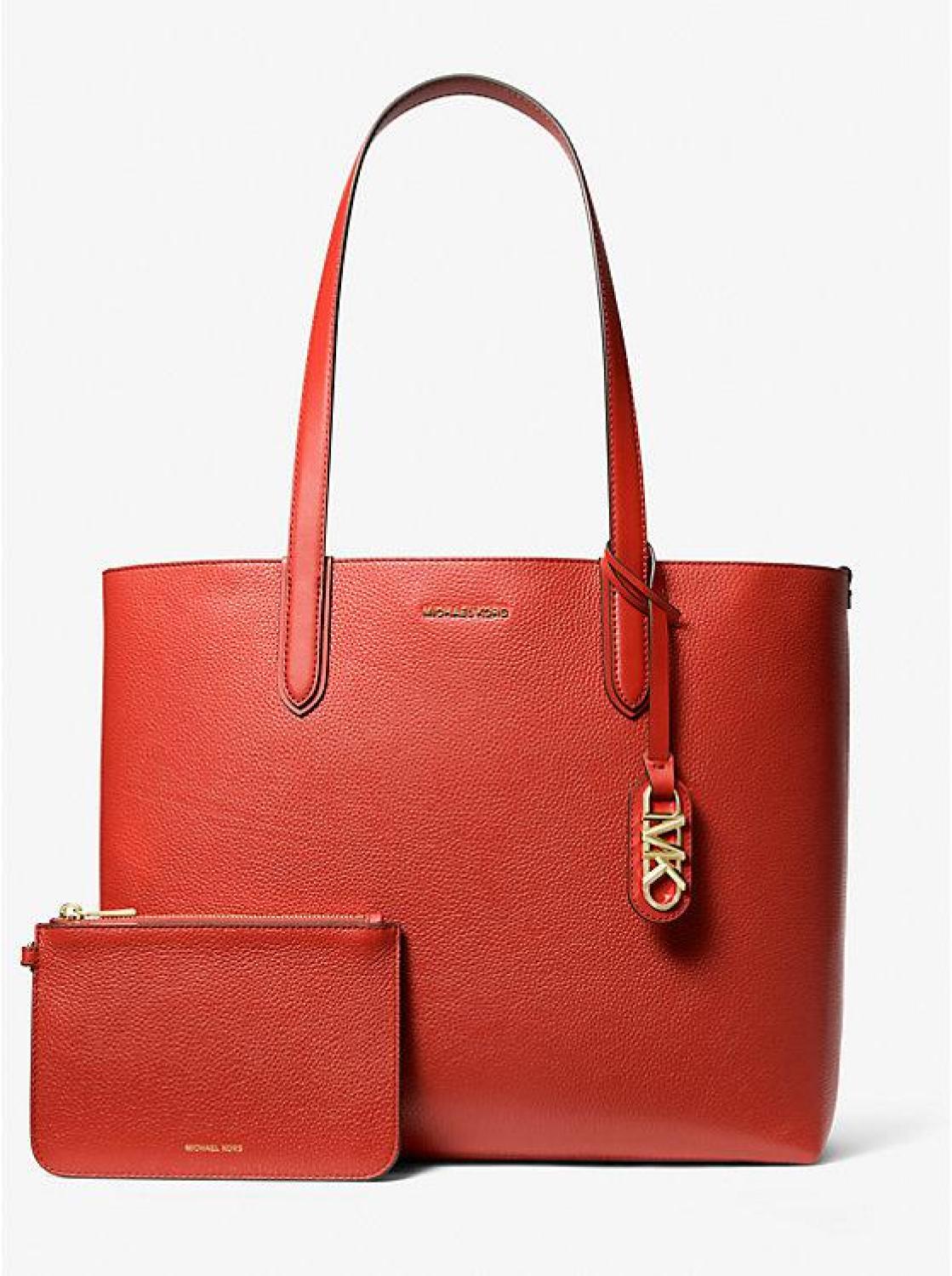 Eliza Extra-Large Pebbled Leather Reversible Tote Bag