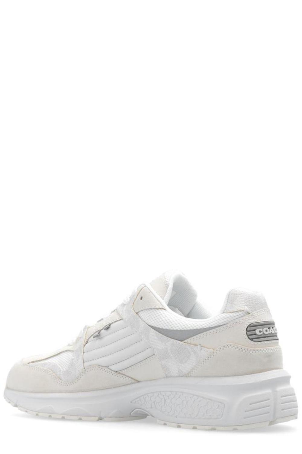 Coach Logo-Embossed Panelled Lace-Up Sneakers