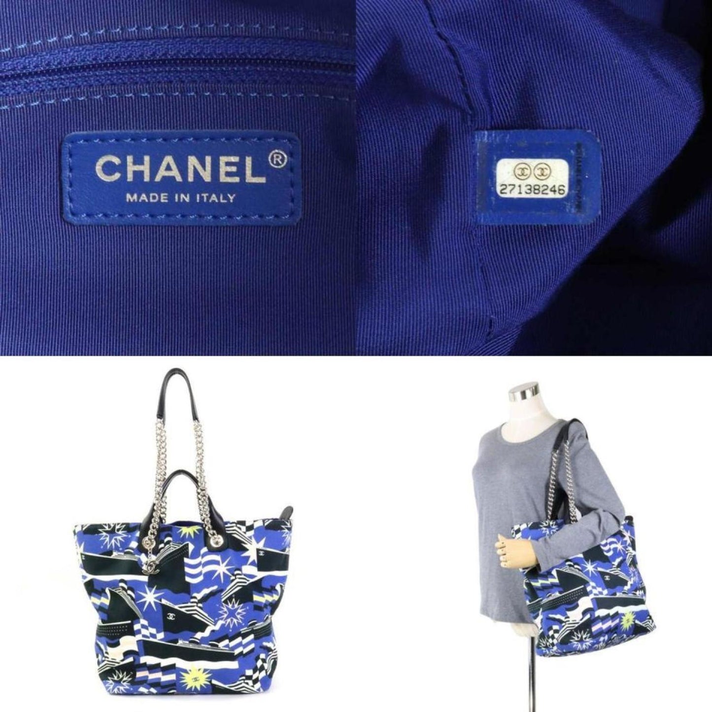 Chanel Canvas Shoulder Bag (Pre-Owned)
