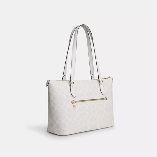 Coach Outlet Gallery Tote In Signature Canvas