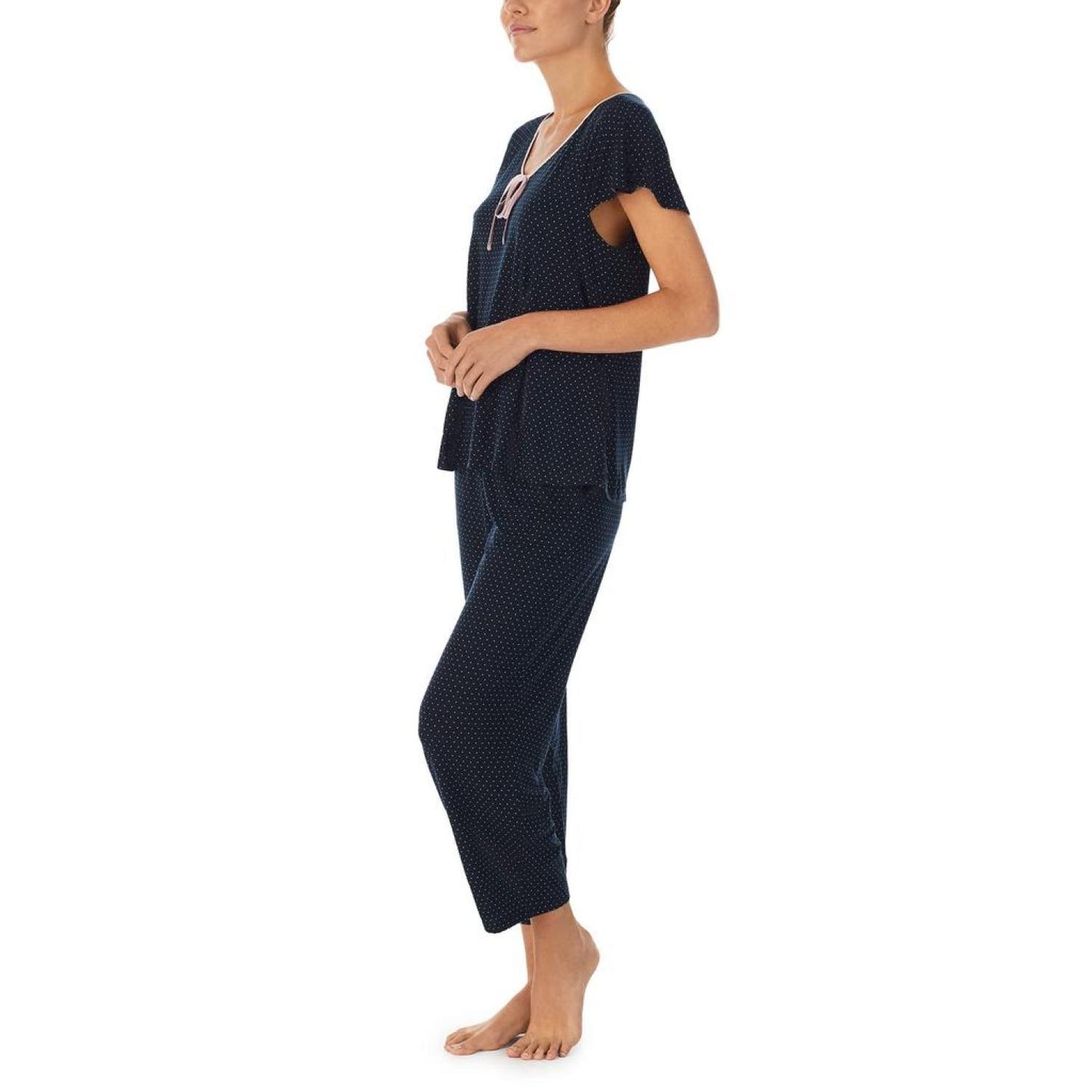 Short Sleeve Cropped PJ Set