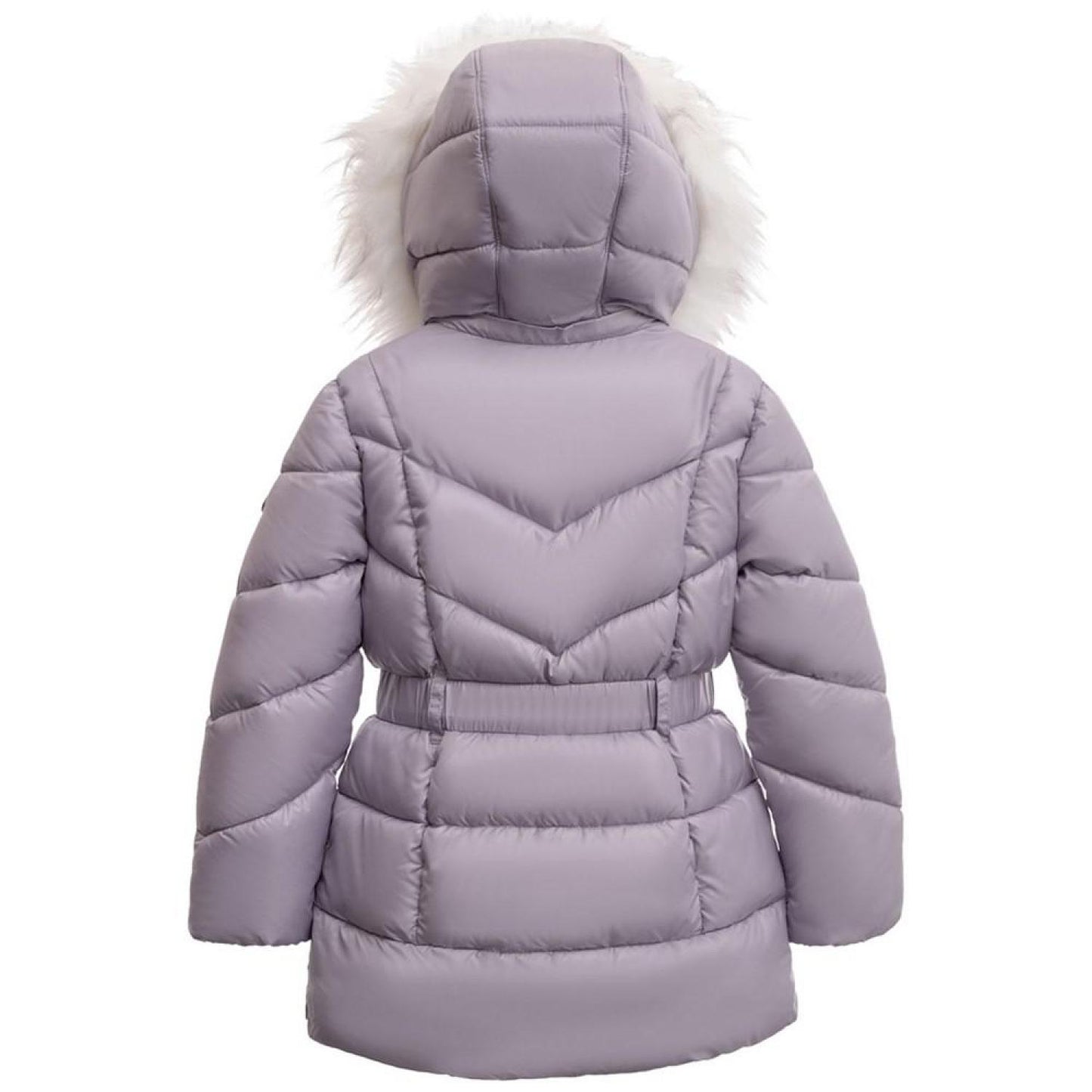 Toddler and Little Girls Heavy Weight Belted Jacket