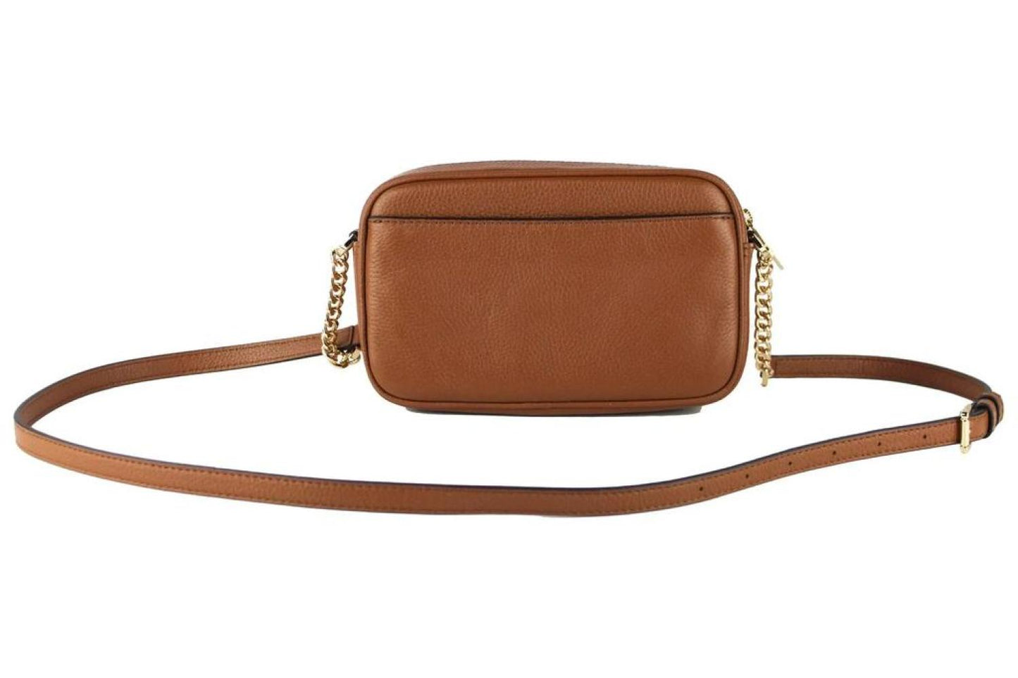 Michael Kors Signature Logo Jet Set Chain Pocket Crossody Bag