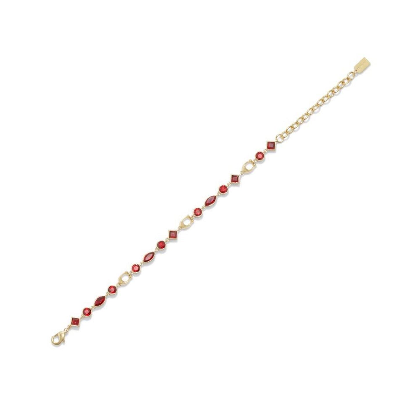 Boxed Faux Stone Signature Sculpted C Gem Bracelet