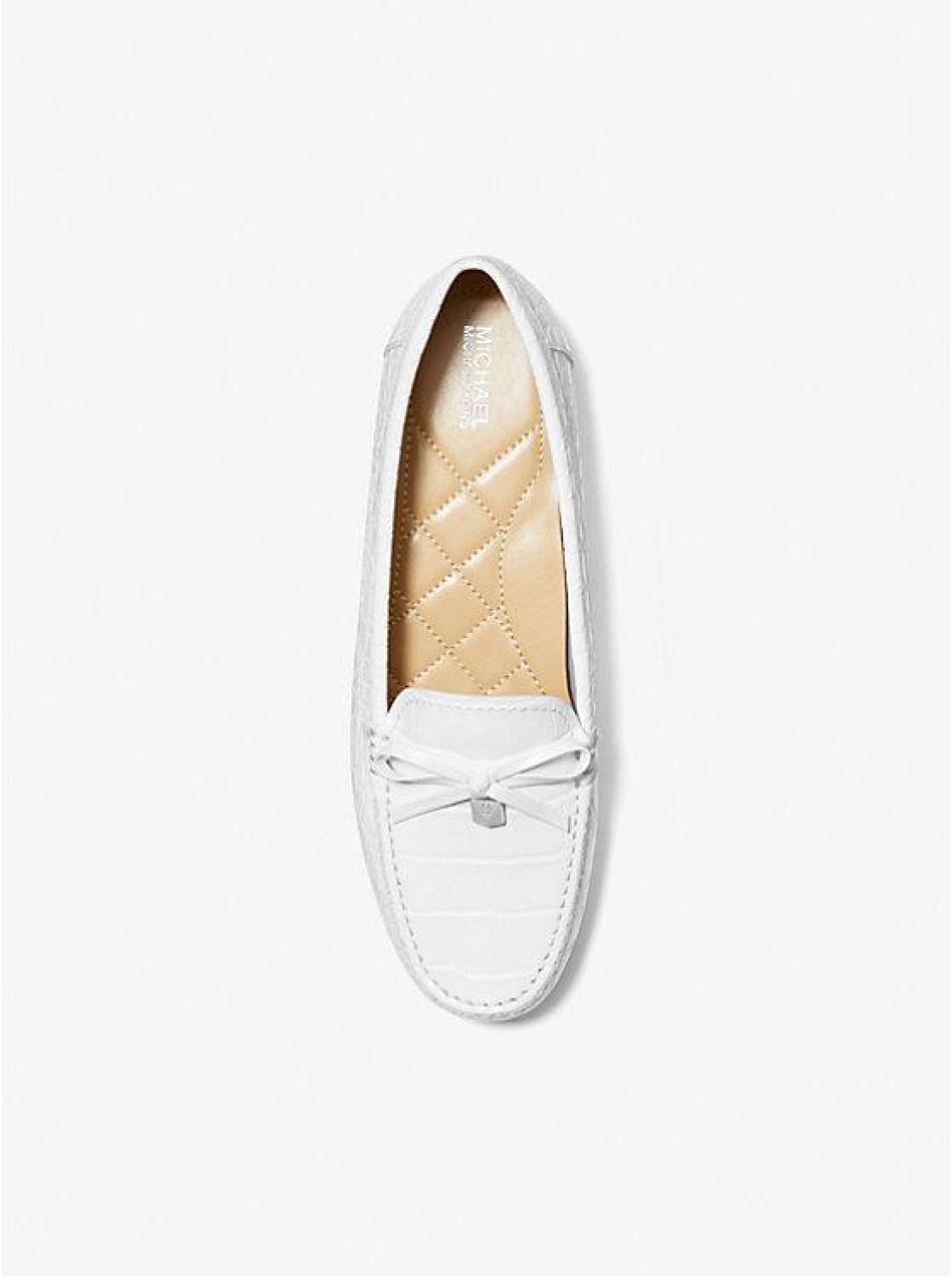 Juliette Crocodile Embossed Faux Leather Loafer