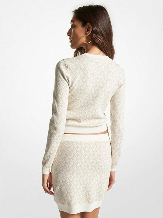 Logo Jacquard Cardigan