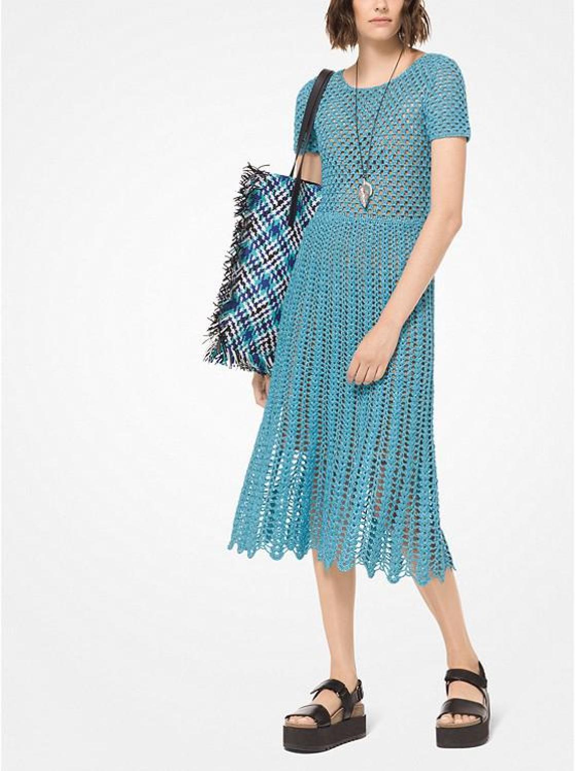 Hand-Crocheted Lurex Dress