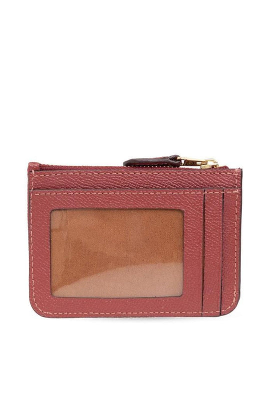 Coach Logo Plaque Zipped Card Case