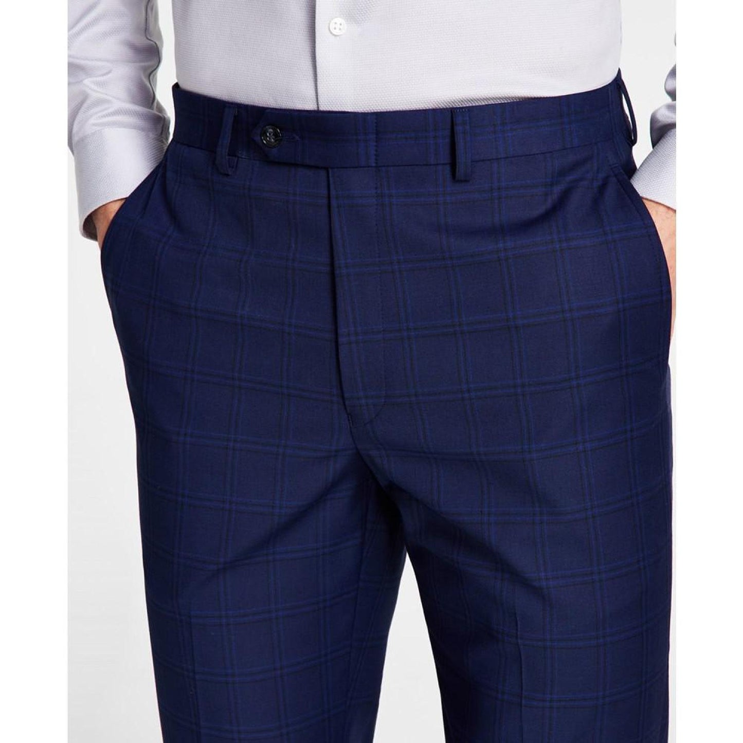 Men's Classic Fit Flat Front Creased Pants