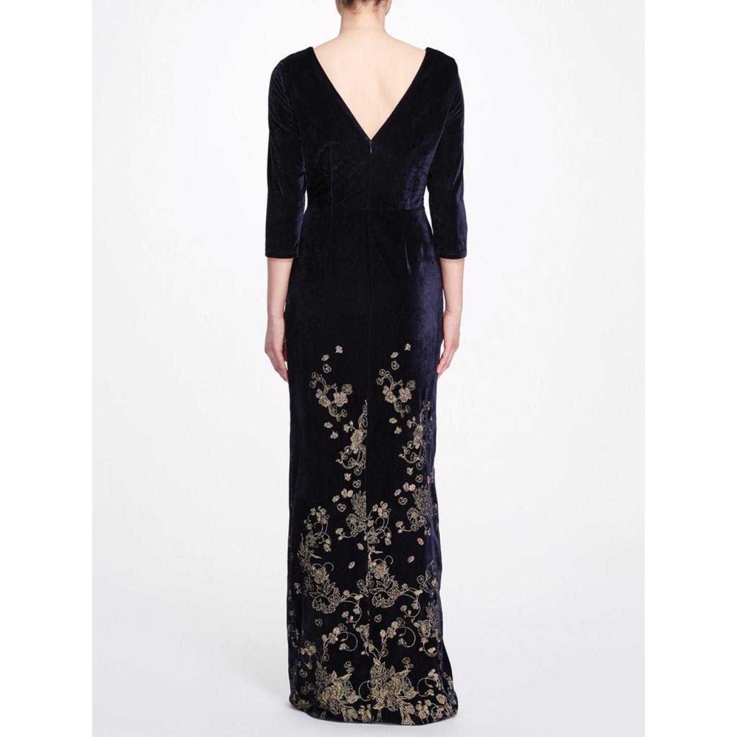 Golden Floral Gown