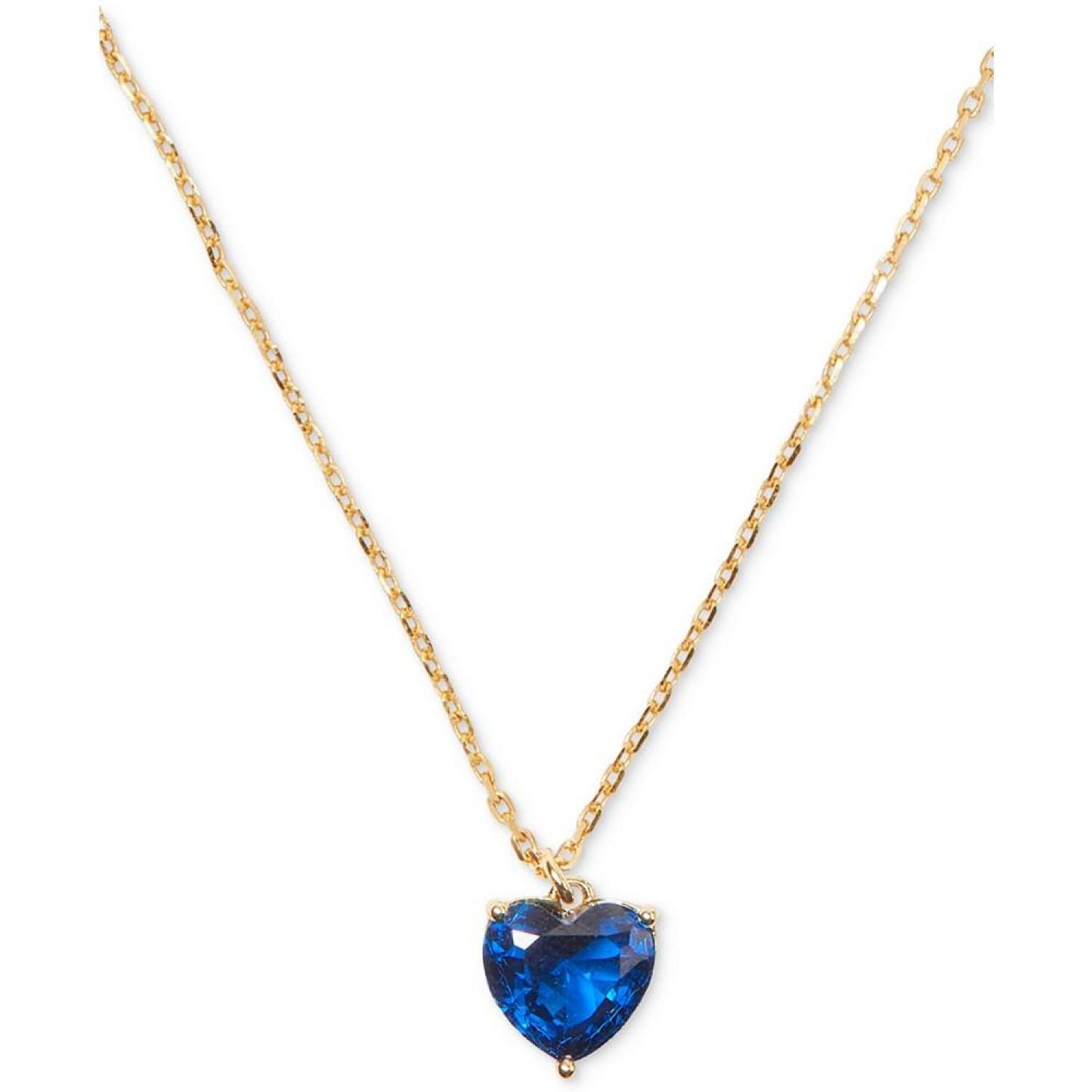Gold-Tone September Heart Pendant Necklace, 16" + 3" extender