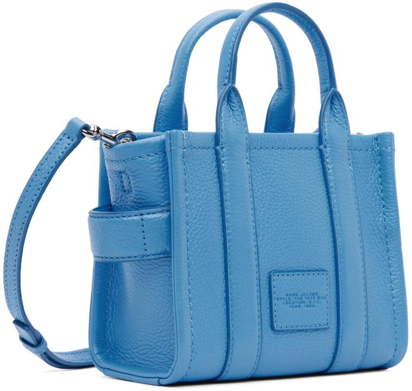 Blue 'The Leather Mini' Tote