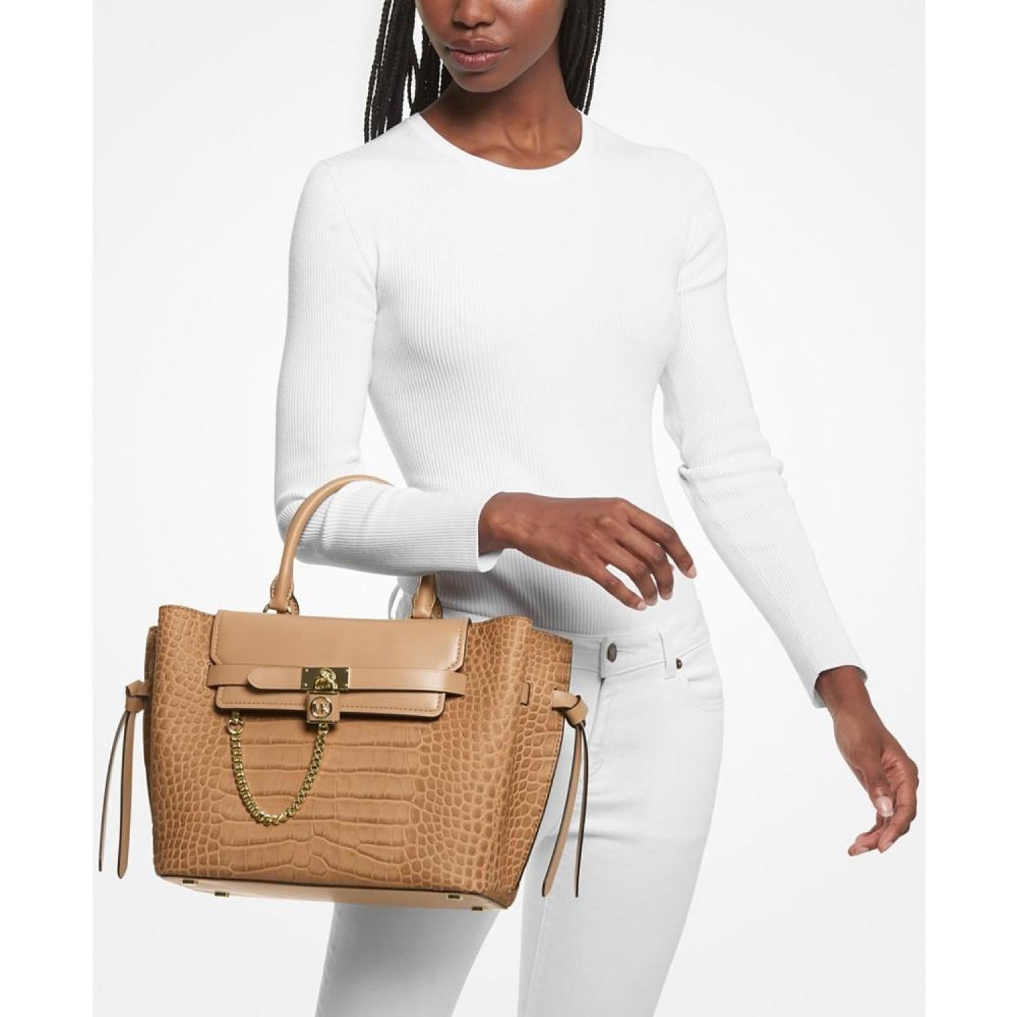 Hamilton Legacy Large Belted Leather Satchel