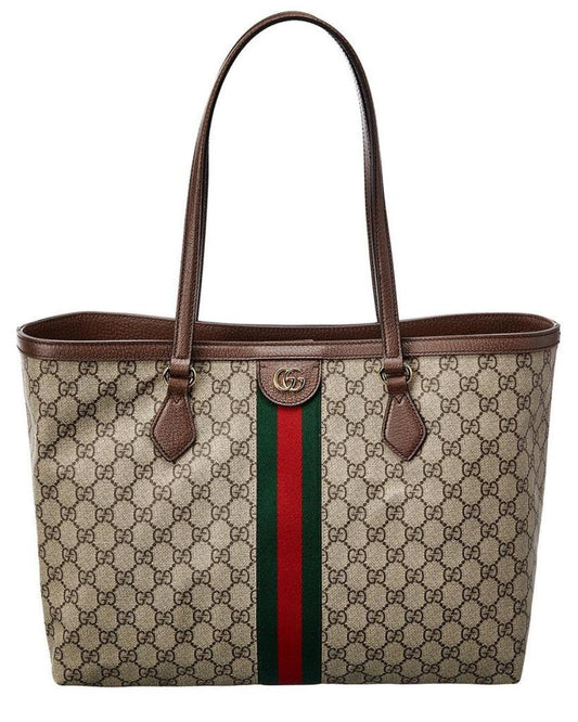 Gucci Ophidia Medium GG Supreme Canvas & Leather Tote