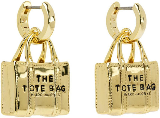 Gold 'The Tote Bag' Earrings