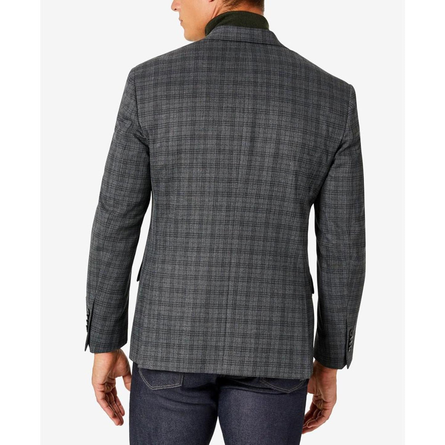 Men's Modern-Fit Pattern Check Sport Coats