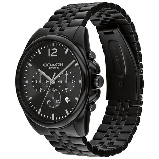 Men's Greyson Black Stainless Steel Bracelet Watch 43mm