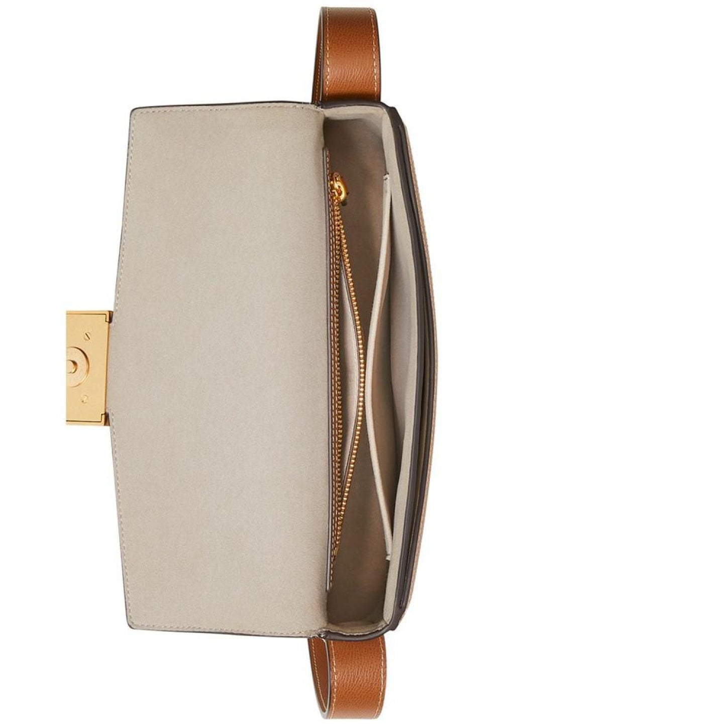 Katy Colorblocked Textured Leather Medium Shoulder Bag