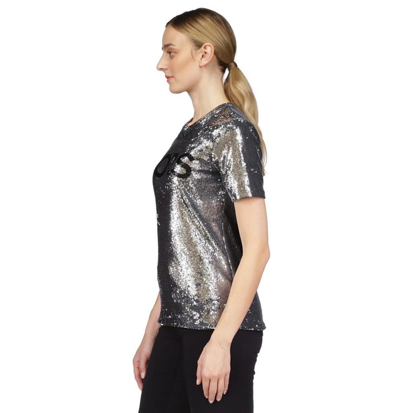 Women's Sequined Logo T-Shirt