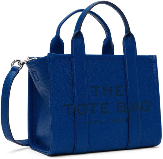 Blue 'The Leather Small' Tote